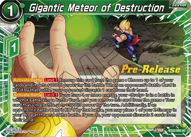 Gigantic Meteor of Destruction (BT22-060) [Critical Blow Prerelease Promos] | Odin's Place