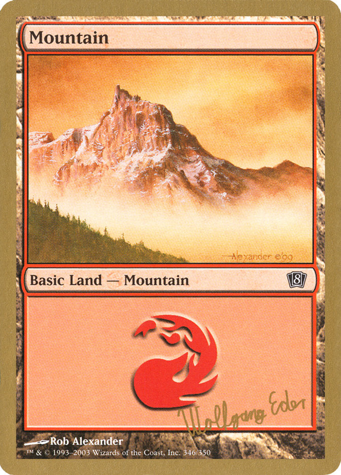 Mountain (we346) (Wolfgang Eder) [World Championship Decks 2003] | Odin's Place