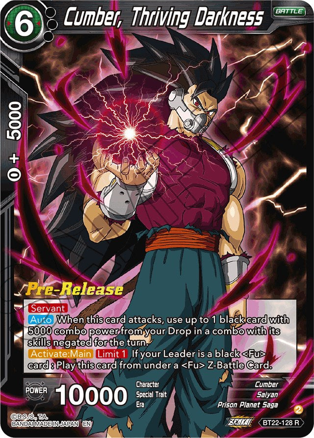Cumber, Thriving Darkness (BT22-128) [Critical Blow Prerelease Promos] | Odin's Place