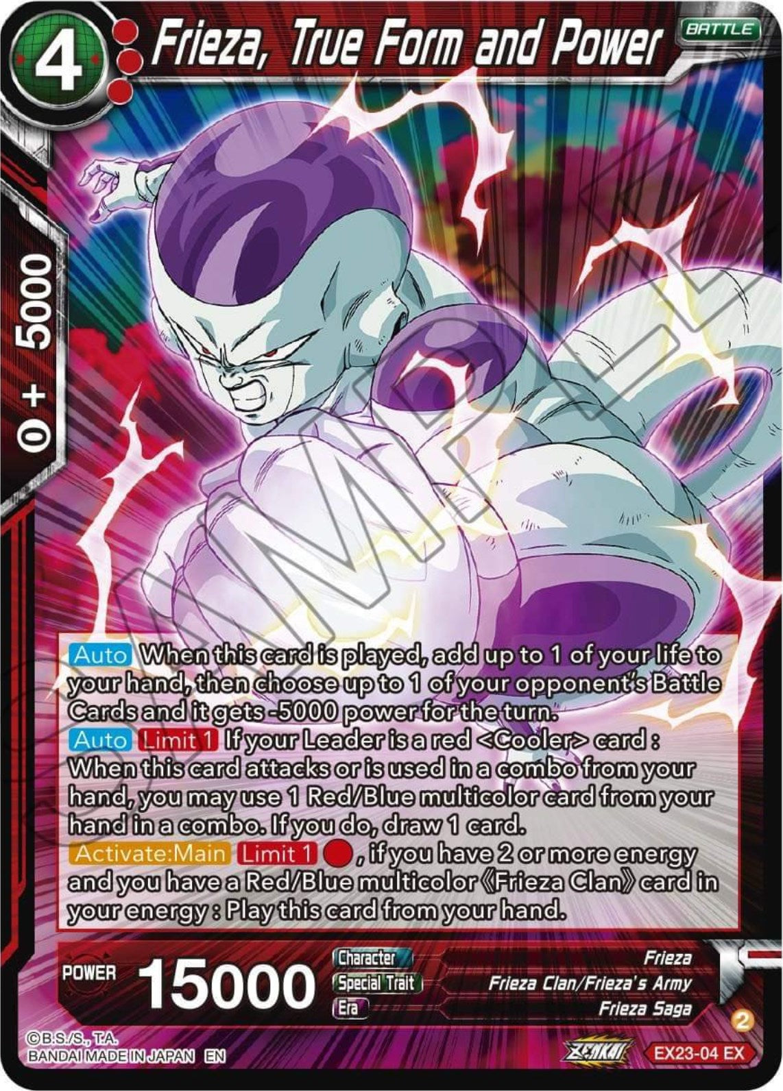 Frieza, True Form and Power (EX23-04) [Premium Anniversary Box 2023] | Odin's Place