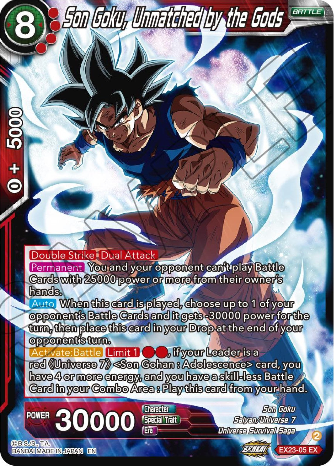 Son Goku, Unmatched by the Gods (EX23-05) [Premium Anniversary Box 2023] | Odin's Place