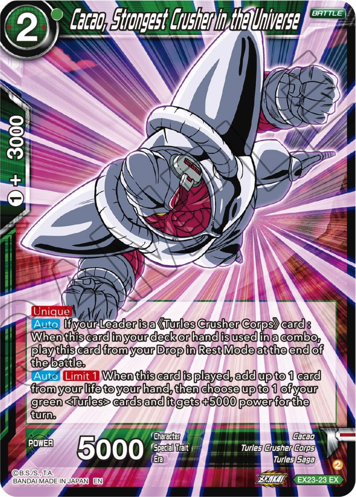 Cacao, Strongest Crusher in the Universe (EX23-23) [Premium Anniversary Box 2023] | Odin's Place