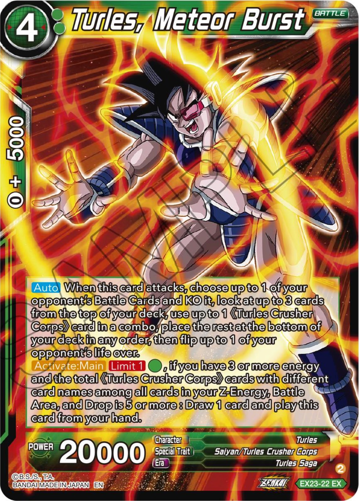 Turles, Meteor Burst (EX23-22) [Premium Anniversary Box 2023] | Odin's Place