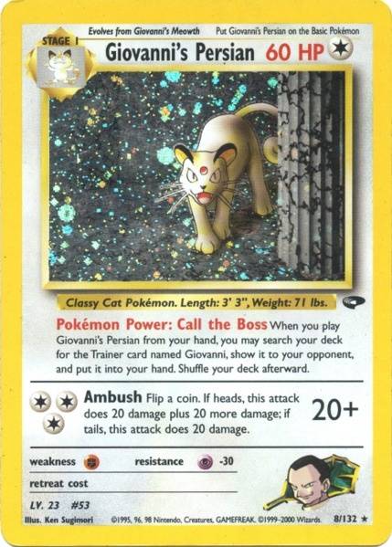 Giovanni's Persian (8/132) [Gym Challenge Unlimited] | Odin's Place