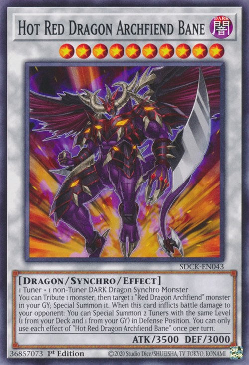 Hot Red Dragon Archfiend Bane [SDCK-EN043] Common | Odin's Place