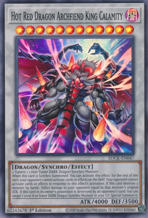 Hot Red Dragon Archfiend King Calamity [SDCK-EN047] Super Rare | Odin's Place