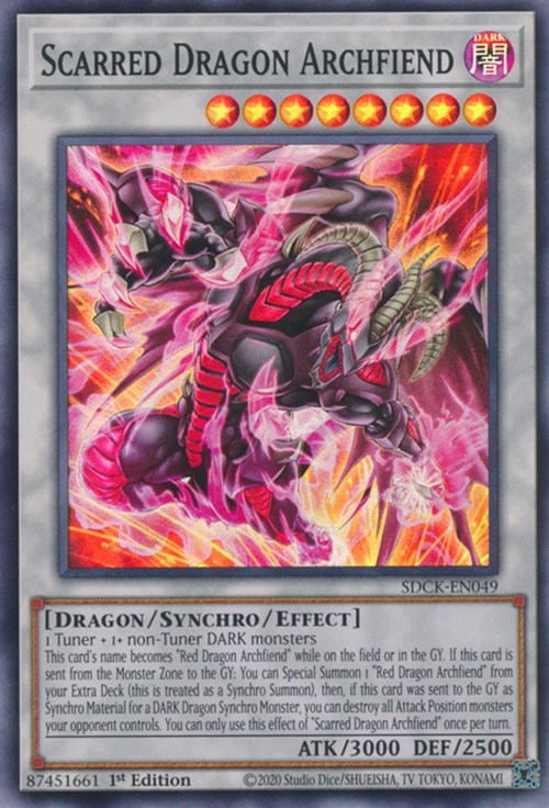 Scarred Dragon Archfiend [SDCK-EN049] Super Rare | Odin's Place
