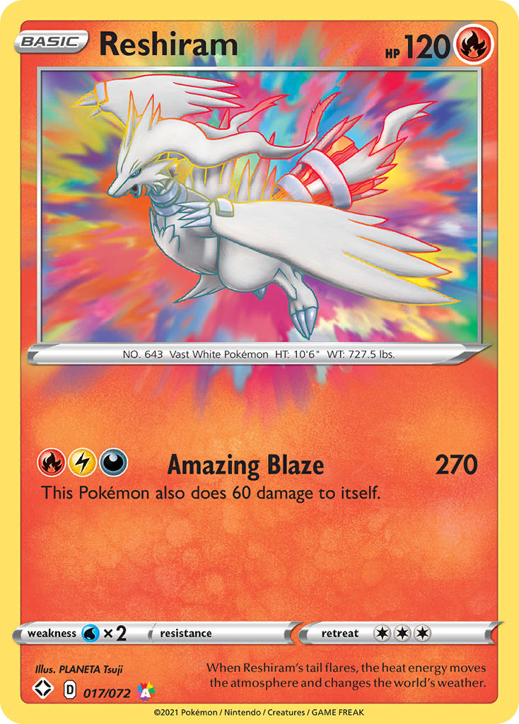 Reshiram (017/072) [Sword & Shield: Shining Fates] | Odin's Place