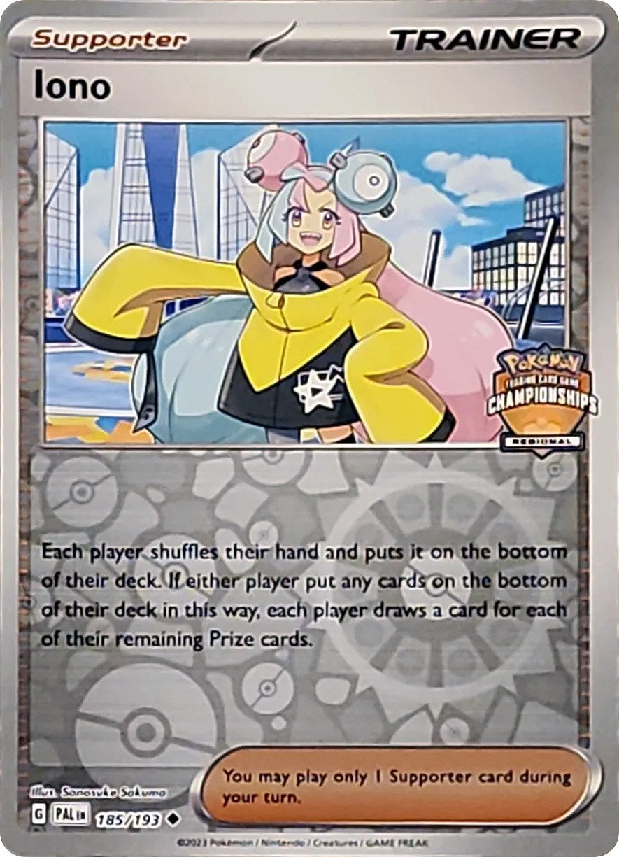 Iono (185/193) (Regional Championships Promo) [League & Championship Cards] | Odin's Place