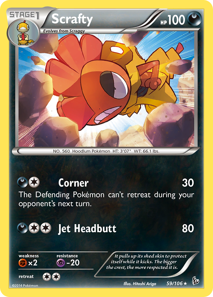 Scrafty (59/106) [XY: Flashfire] | Odin's Place