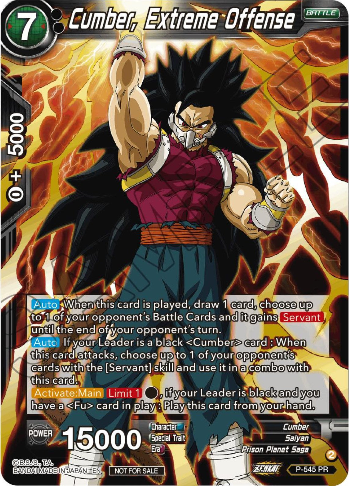 Cumber, Extreme Offense (Championship Selection Pack 2023 Vol.3) (Gold-Stamped) (P-545) [Tournament Promotion Cards] | Odin's Place