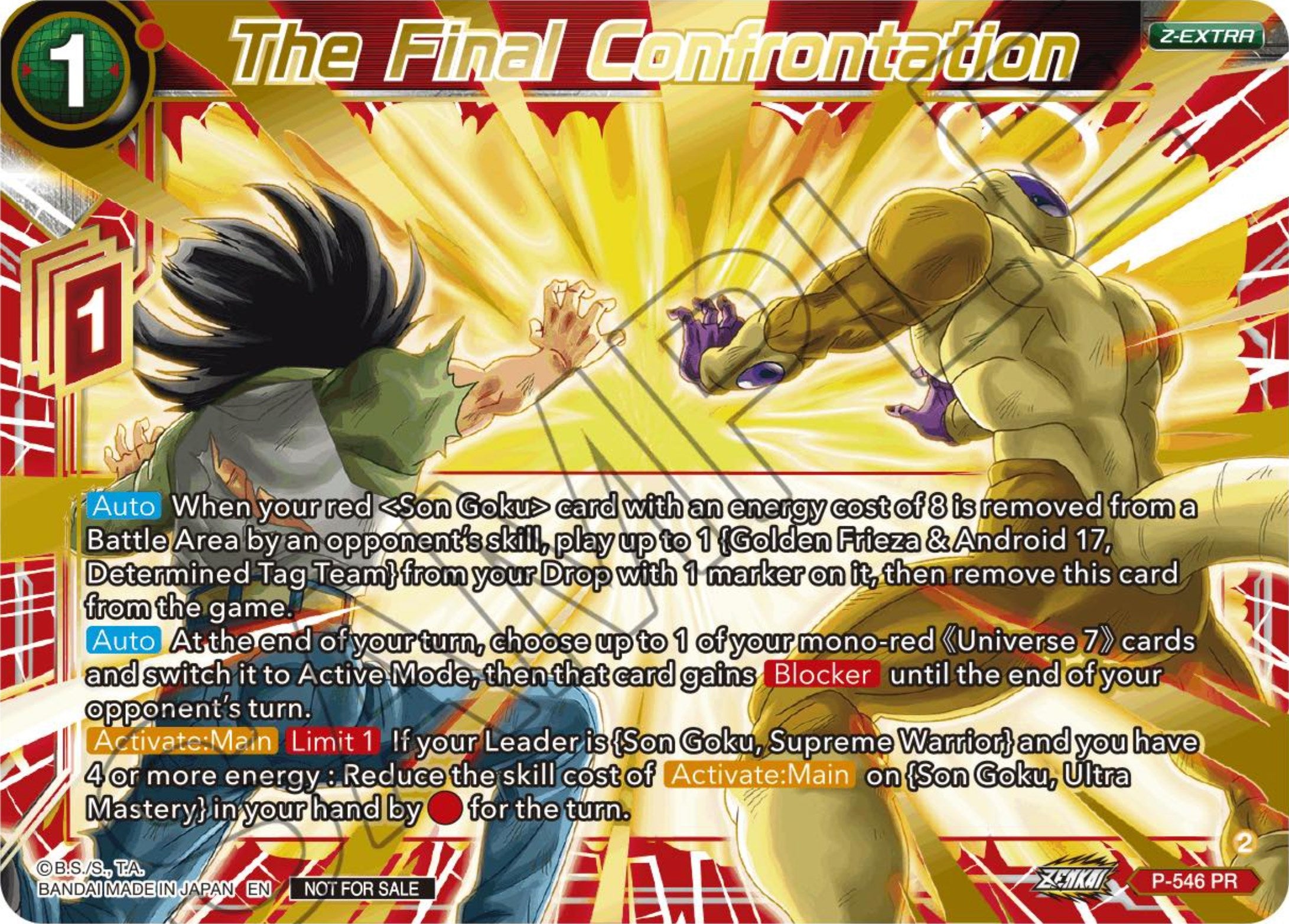 The Final Confrontation (Championship Z Extra Card Pack 2023) (P-546) [Tournament Promotion Cards] | Odin's Place