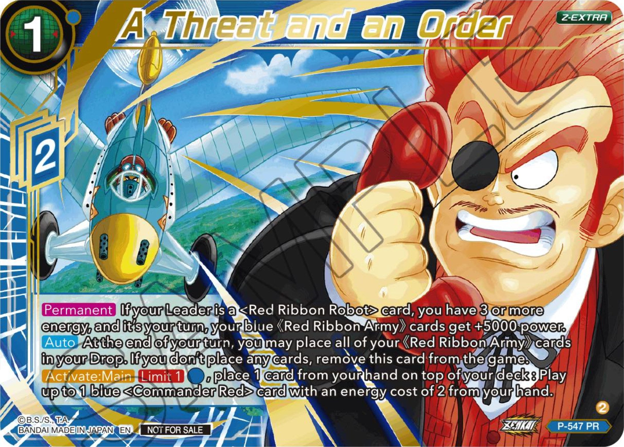 A Threat and an Order (Championship Z Extra Card Pack 2023) (P-547) [Tournament Promotion Cards] | Odin's Place