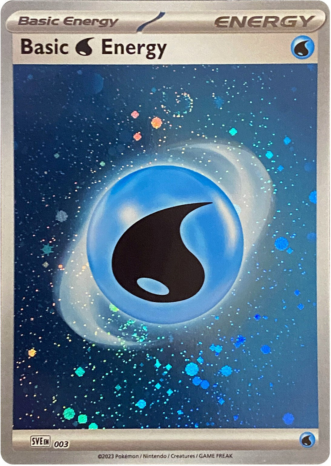 Basic Water Energy (003) (Cosmos Holo) [Scarlet & Violet: Base Set] | Odin's Place