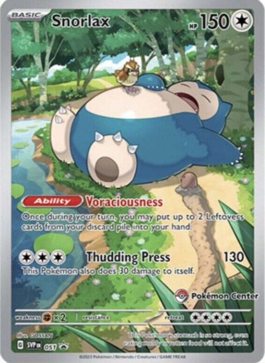 Snorlax (051) (Pokemon Center Exclusive) [Scarlet & Violet: Black Star Promos] | Odin's Place