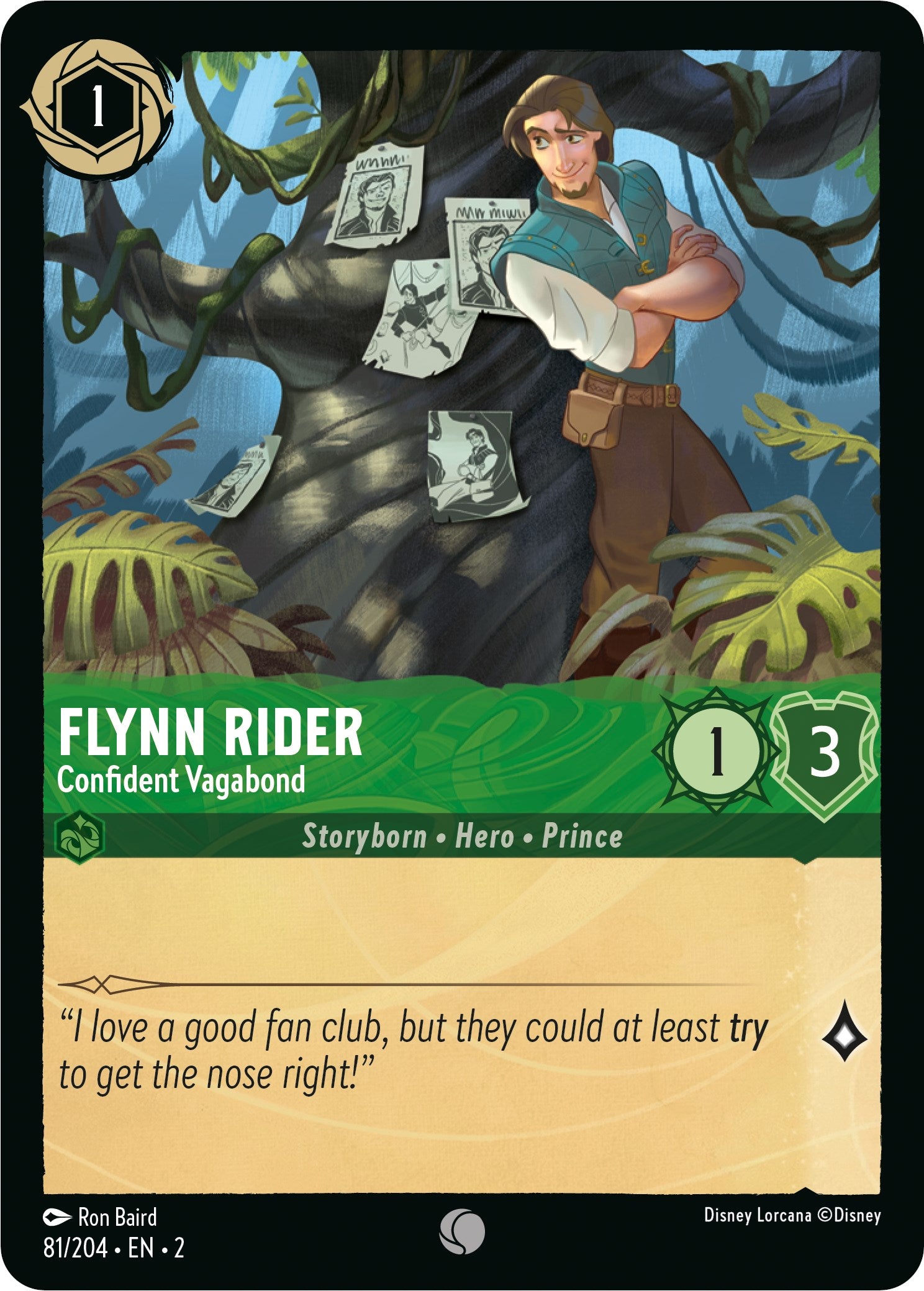 Flynn Rider - Confident Vagabond (81/204) [Rise of the Floodborn] | Odin's Place