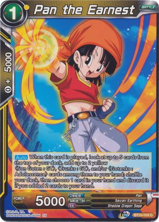 Pan the Earnest (BT10-103) [Rise of the Unison Warrior] | Odin's Place