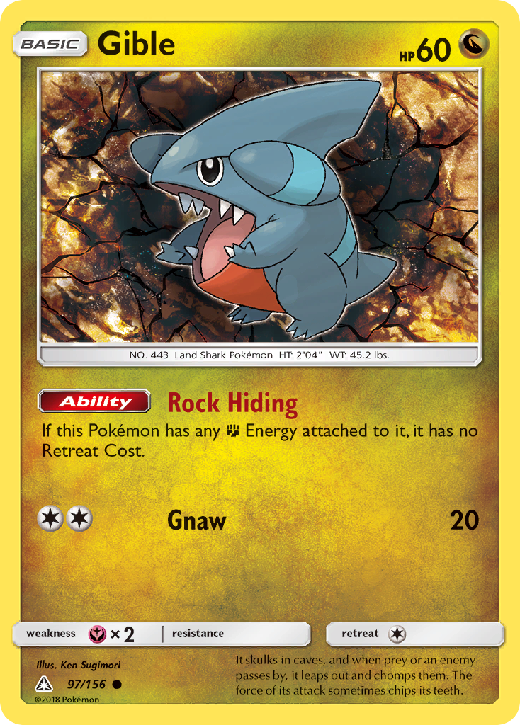 Gible (97/156) [Sun & Moon: Ultra Prism] | Odin's Place