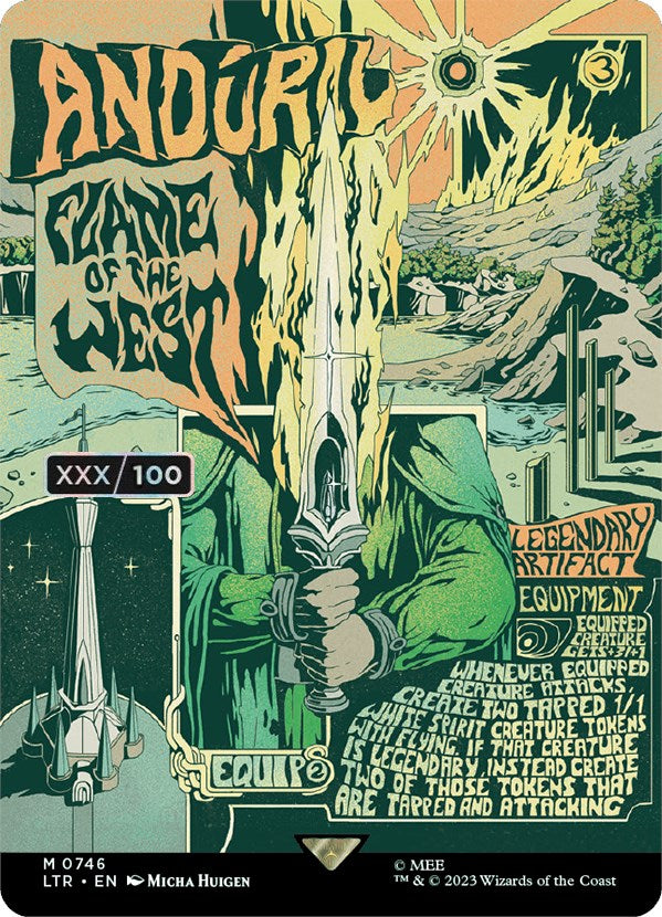 Anduril, Flame of the West (Borderless Poster) (Serialized) [The Lord of the Rings: Tales of Middle-Earth] | Odin's Place