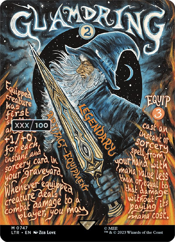 Glamdring (Borderless Poster) (Serialized) [The Lord of the Rings: Tales of Middle-Earth] | Odin's Place