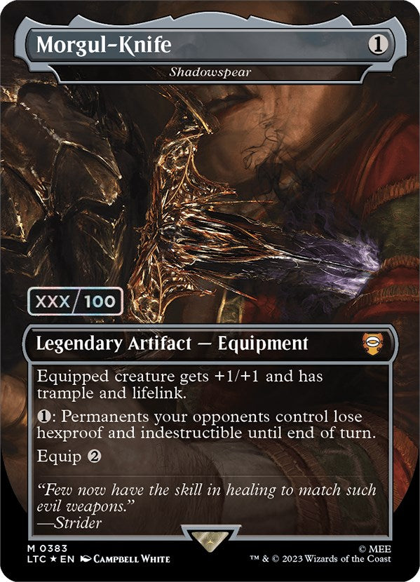 Morgul-Knife - Shadowspear (Serialized) [The Lord of the Rings: Tales of Middle-Earth Commander] | Odin's Place