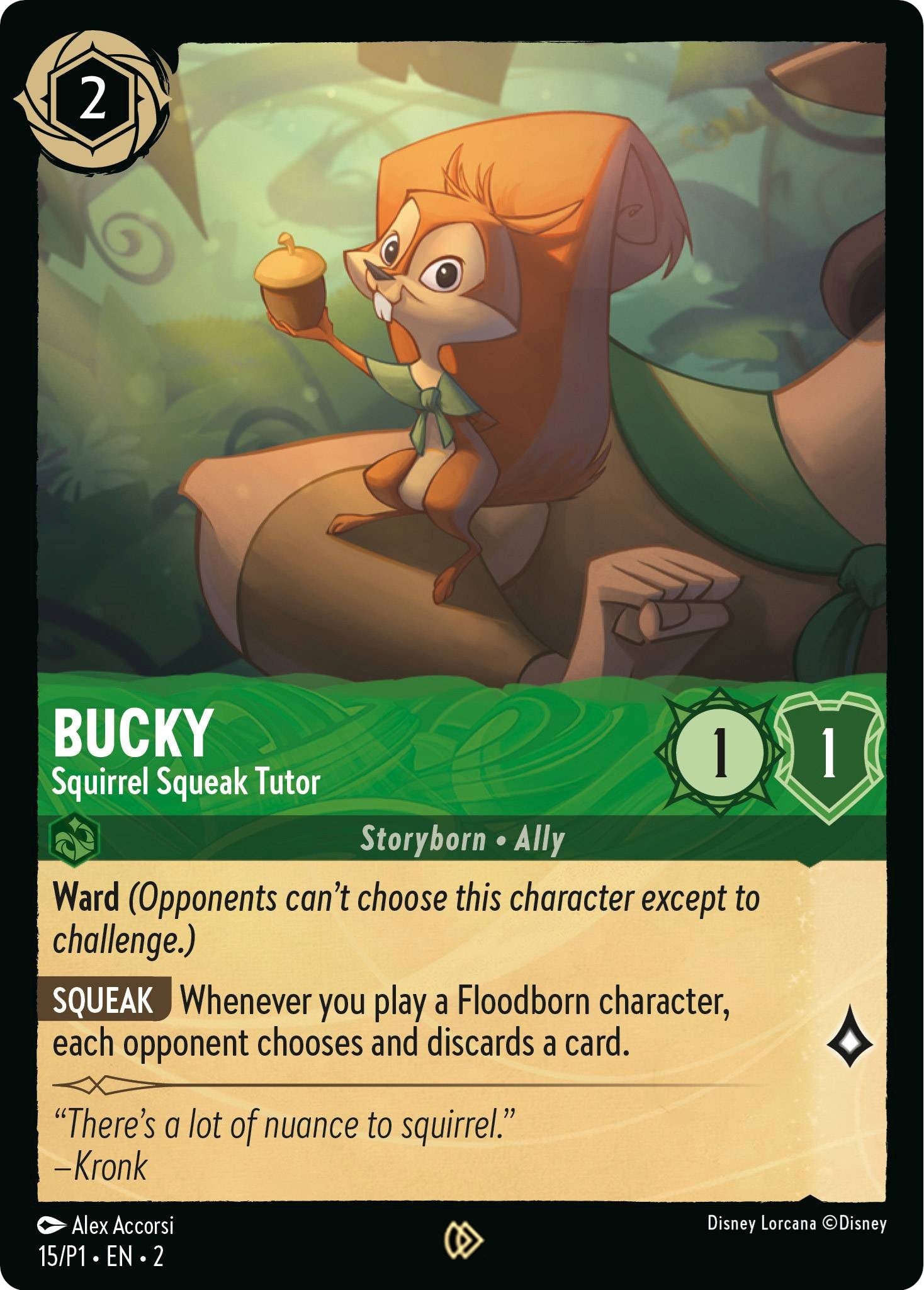 Bucky - Squirrel Squeak Tutor (15) [Promo Cards] | Odin's Place
