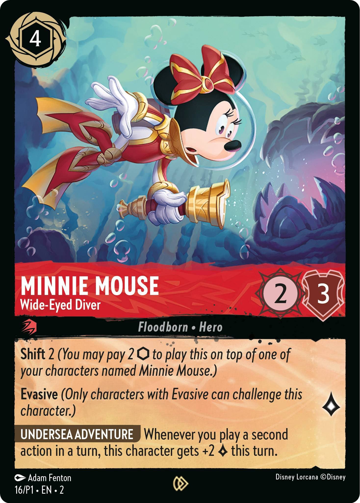 Minnie Mouse - Wide-Eyed Diver (16) [Promo Cards] | Odin's Place