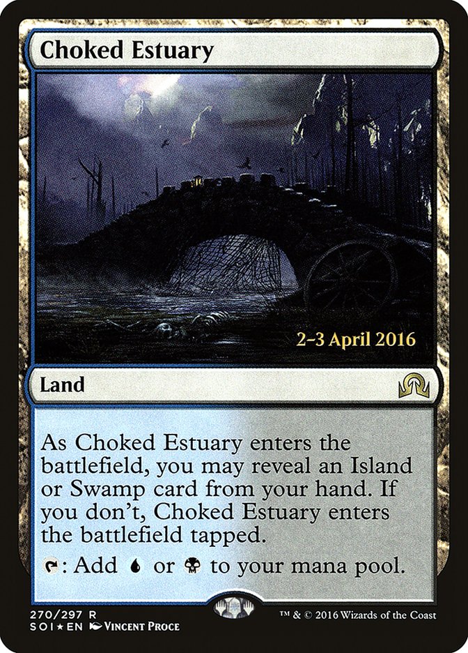 Choked Estuary (270) [Shadows over Innistrad Prerelease Promos] | Odin's Place