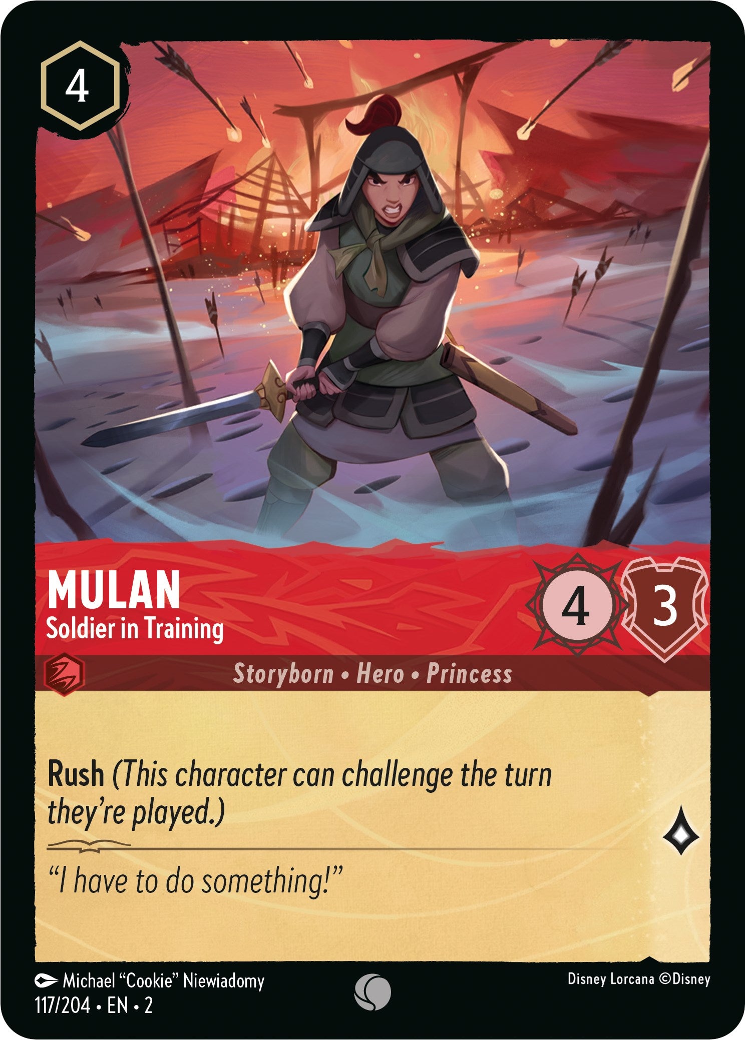 Mulan - Soldier in Training (117/204) [Rise of the Floodborn] | Odin's Place