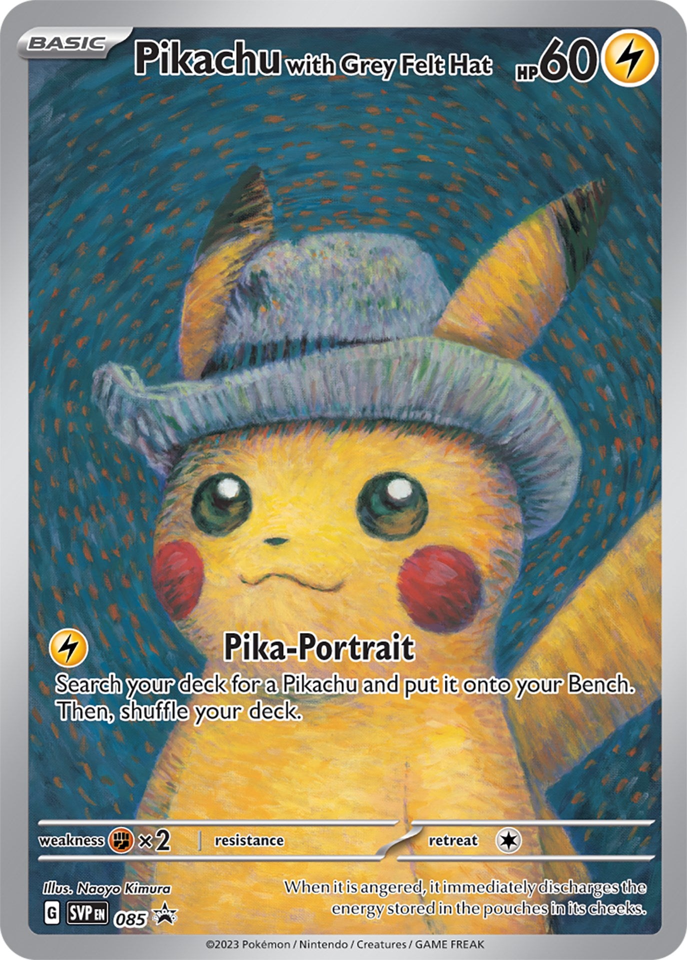 Pikachu with Grey Felt Hat (085) [Scarlet & Violet: Black Star Promos] | Odin's Place