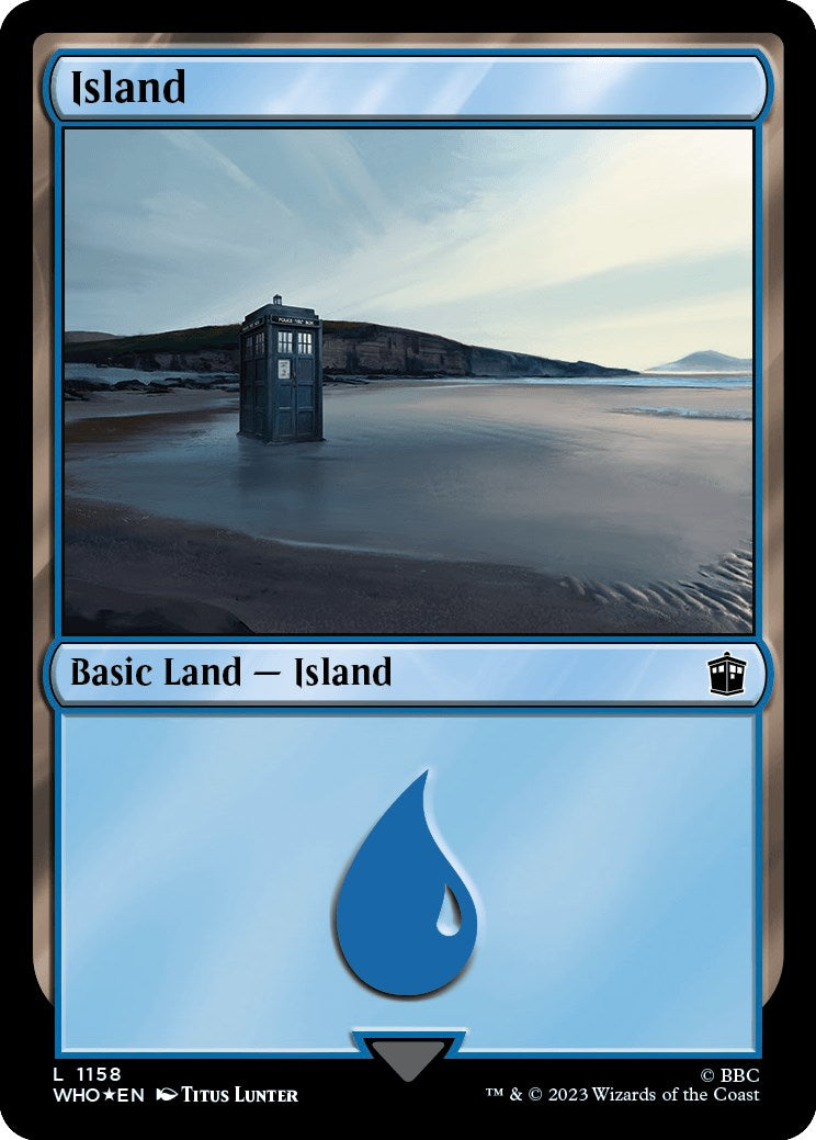 Island (1158) (Surge Foil) [Doctor Who] | Odin's Place
