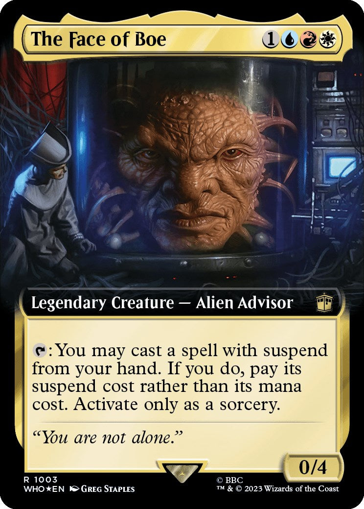 The Face of Boe (Extended Art) (Surge Foil) [Doctor Who] | Odin's Place