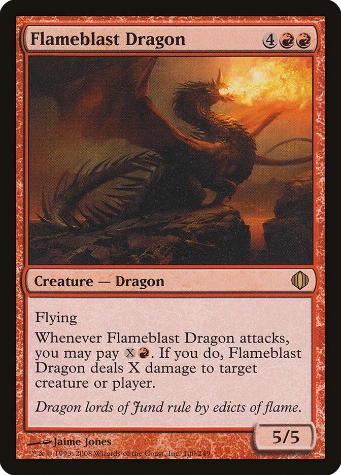 Flameblast Dragon (100) [Shards of Alara] | Odin's Place