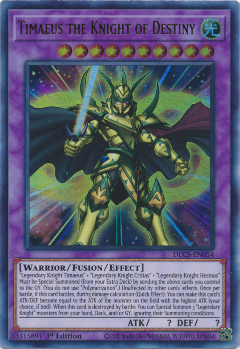 Timaeus the Knight of Destiny [DLCS-EN054] Ultra Rare | Odin's Place