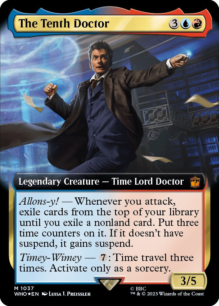 The Tenth Doctor (Extended Art) (Surge Foil) [Doctor Who] | Odin's Place