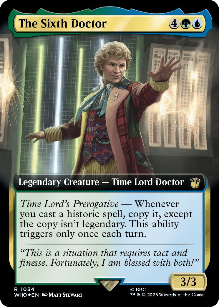 The Sixth Doctor (Extended Art) (Surge Foil) [Doctor Who] | Odin's Place
