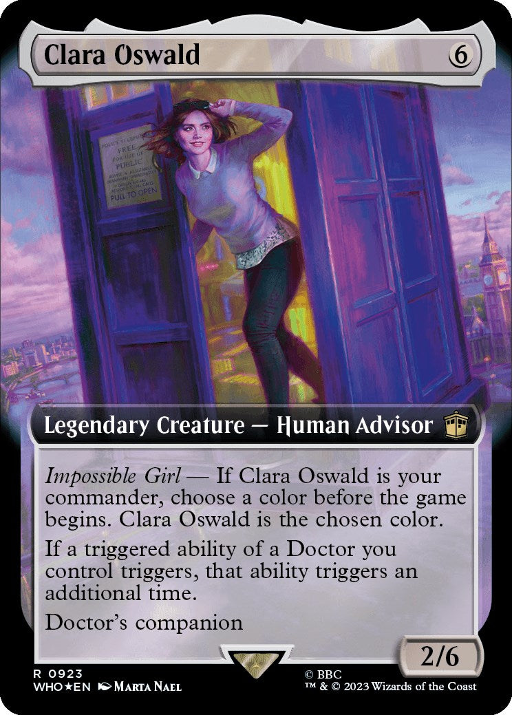 Clara Oswald (Extended Art) (Surge Foil) [Doctor Who] | Odin's Place