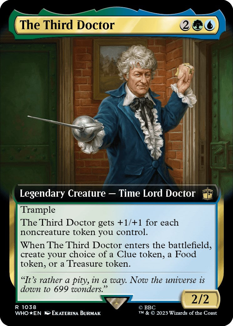 The Third Doctor (Extended Art) (Surge Foil) [Doctor Who] | Odin's Place