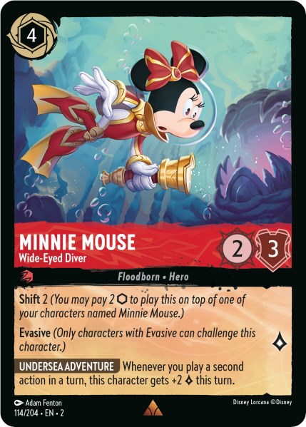 Minnie Mouse - Wide-Eyed Diver (114/204) [Rise of the Floodborn] | Odin's Place