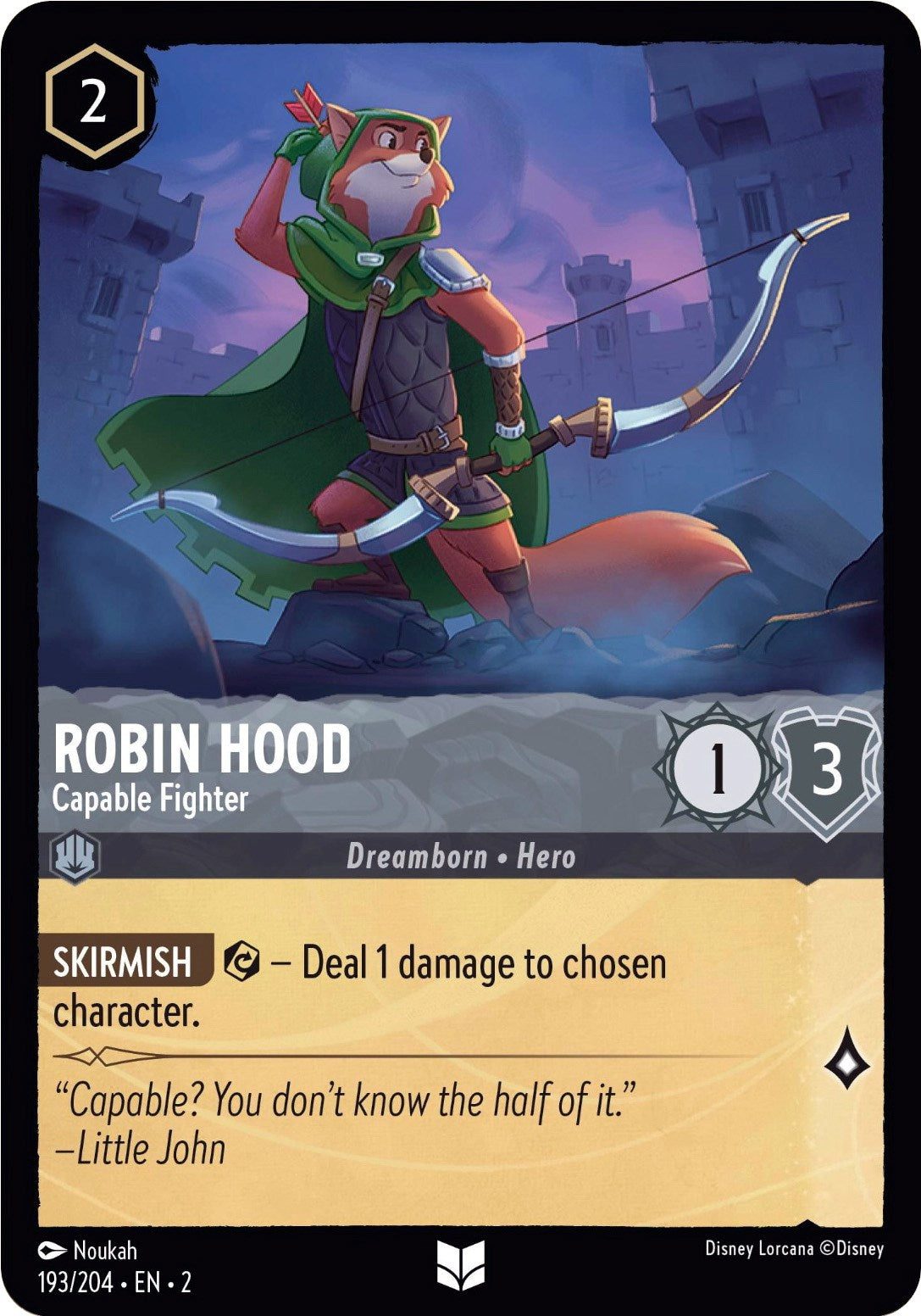 Robin Hood - Capable Fighter (193/204) [Rise of the Floodborn] | Odin's Place