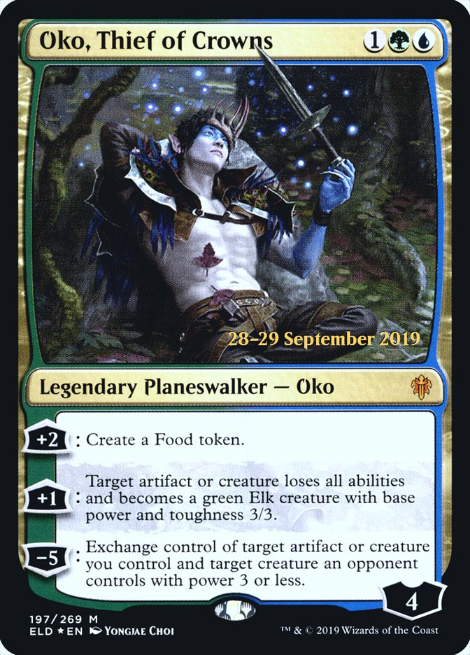 Oko, Thief of Crowns [Throne of Eldraine Prerelease Promos] | Odin's Place