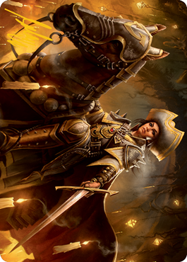 Seasoned Cathar Art Card (Gold-Stamped Signature) [Innistrad: Midnight Hunt Art Series] | Odin's Place