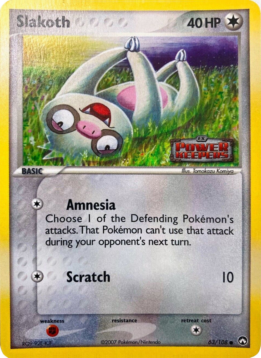 Slakoth (63/108) (Stamped) [EX: Power Keepers] | Odin's Place