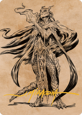 Lozhan, Dragons' Legacy Art Card (Gold-Stamped Signature) [Commander Legends: Battle for Baldur's Gate Art Series] | Odin's Place