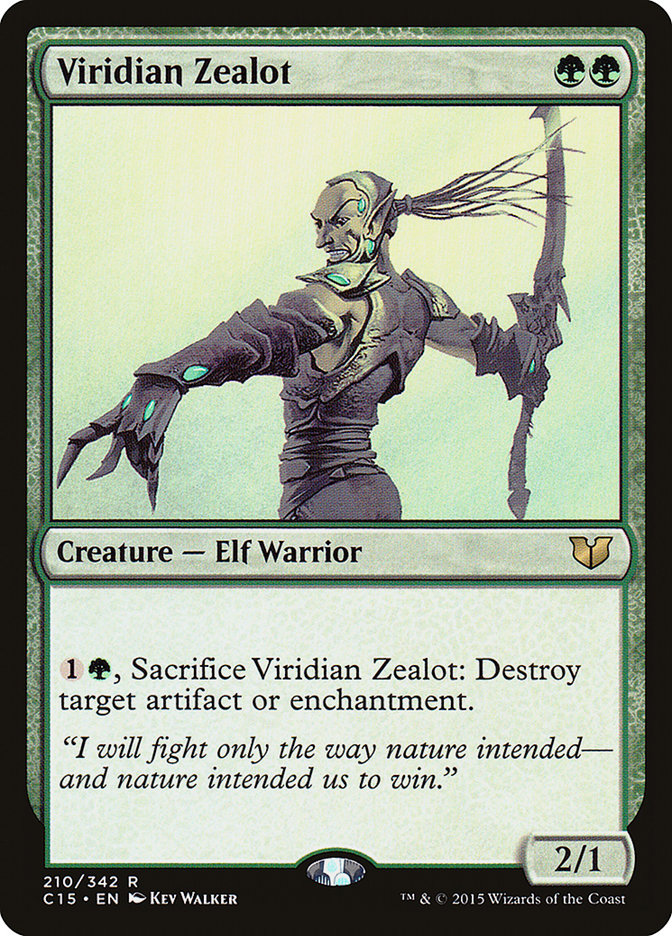 Viridian Zealot (210) [Commander 2015] | Odin's Place
