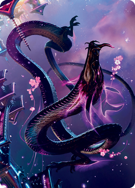 Junji, the Midnight Sky 1 Art Card [Kamigawa: Neon Dynasty Art Series] | Odin's Place