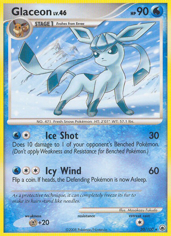 Glaceon (20/100) [Diamond & Pearl: Majestic Dawn] | Odin's Place