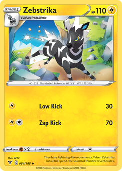 Zebstrika (054/185) [Sword & Shield: Vivid Voltage] | Odin's Place