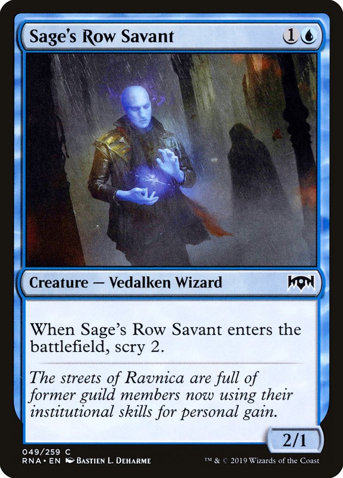 Sage's Row Savant (49) [Ravnica Allegiance] | Odin's Place