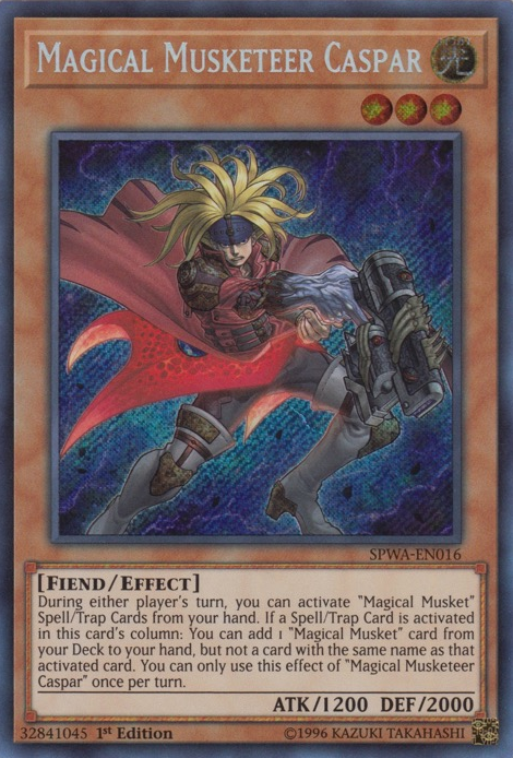 Magical Musketeer Caspar [SPWA-EN016] Secret Rare | Odin's Place